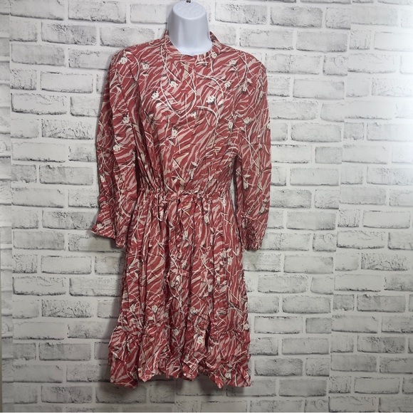 All Saints Dresses & Skirts - All Saints Alise Kazuno Floral Print Drawstring Dress 8